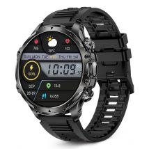 Orologio Smart KSIX Venture Nero - Chiamate, Notifiche, Salute 24/7, Autonomia 10 Giorni, 100 Modalità Sportive, Controllo Fotocamera a Distanza - 