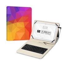 SUBBLIM Funda con Teclado Micro USB – Type C KEYTAB USB 11 Triangulos - Nuevo