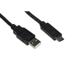 Link Accessori LKC2010H cable USB USB 2.0 1 m USB A USB C Negro - Nuevo