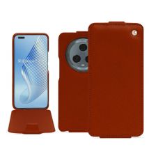 Housse cuir Honor Magic5 Pro - - Orange - Cuir vegan