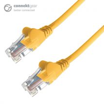 connektgear 28-0100Y cable de red Amarillo 10 m Cat5e U/UTP (UTP) - Nuevo