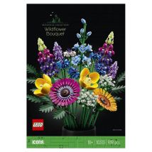 Set LEGO Icons Bouquet di Fiori Selvatici - Crea il tuo bouquet personalizzato - Nuovo