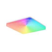 Tellur Smart WiFi lámpara de techo, RGB, blanco/cálido, regulable, 24W, cuadrado, Blanco - Nuevo