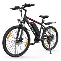 VéLo Électrique VARUN M26-2 | Vitesse Max 25 km/h | Autonomie 50 km | Moteur 250W | Batterie 48V 7.8Ah | Pneus 26 Pouces | NoirRouge