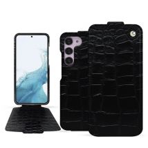 Housse cuir Samsung Galaxy S23 - - Noir - Cuir Abaca
