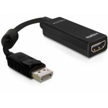 DeLOCK 61849 adaptador de cable de vídeo 0,125 m DisplayPort HDMI tipo A (Estándar) Negro - Nuevo