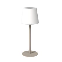 KREAFUNK ARC Lampe LED Tactile – Portable, recharge solaire & USB-C, jusqu'à 24 heures d'autonomie, 2 hauteurs possibles, éclairage d'ambiance -Beige