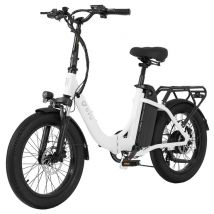 DYU C9 Bicicleta Eléctrica Plegable 250W 48V 15.6Ah Blanca - Nuevo