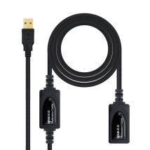 Nanocable 10.01.0213 câble USB USB 2.0 15 m USB A Noir