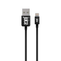 Juice JUI-CABLE-LIGHT-2M-RND-BLK câble Lightning Noir
