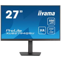 Monitor IIYAMA 27 Negro ULTRA MINCE VA 16:9 2560x1440 1ms 250cd/m² 1xHDMI 1xDP 2xUSB Soporte regulable en altura HPs 15cm Pivotante 3 lados sin borde 