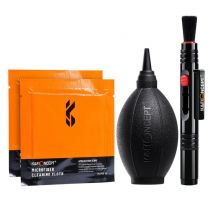 K&F Kit 3 en 1 (poire à air + stylo de nettoyage + chiffon de nettoyage en microfibre)