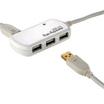 Hub USB 2.0 ROLINE, 4 porte, con ripetitore, 12 m - Nuovo