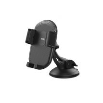 WE Support voiture universel pour smartphones : Fixation ventouse tableau de bord - Système pince avec 3 points de maintiens - Rotatif 360° - MAX 