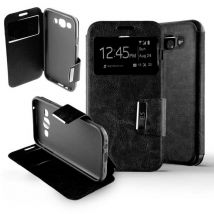 Etui Folio Noir compatible Samsung Galaxy E5