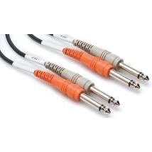 Hosa Technology 2 x 6,35 mm TS/2 x 6,35 mm TS cable de audio 2 m 2 x 6,35 mm 2 x 6,35 mm TS Negro - Nuevo