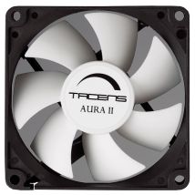Tacens Aura II Fan 80mm - Alloggiamento nero, Blade bianche - Max Speed. 1500 giri / min - Nuovo