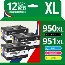 123CONSOMMABLES - 950XL 951XL - Cartouches d'encre compatible avec HP 950XL 951XL pour HP Officejet