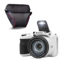 KODAK Pixpro AZ425 Appareil Photo Bridge 20 MP avec Zoom Optique 42x + Étui de Protection – Vidéo Full HD 1080p, Grand Angle 24 mm, Stabilisateur, 