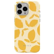 Burga Funda MagSafe para iPhone 15 Pro Elegante Motivo Lemon Tart Amarillo - Nuevo