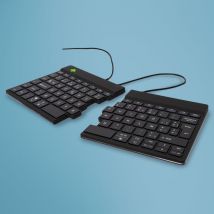 R-Go Tools Clavier ergonomique R-Go Split Break v2 avec logiciel de pause, clavier ergonomique divisé, AZERTY (BE), Filaire, noir