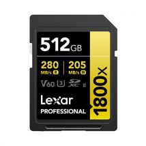 Lexar Professional 1800x 512 Go SDXC UHS-II Classe 10