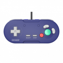 Retrobit - LegacyGC Manette Filaire pour Nintendo Gamecube Indigo Blue - Connexion d'origine