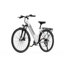 Bicicletta Elettrica ONESPORT OT12 | Velocità Massima 25 km/h | Autonomia 40 km | Motore 250W | Batteria 36V 13Ah | Pnei da 27.5 PolliciT | Bianco - 