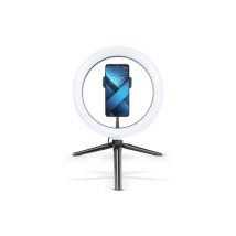 Partner tele - Lampe Circulaire à LED 10 Pouces avec Support pour téléphone Portable