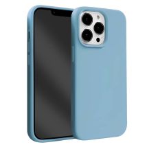 Coque en Silicone Liquide pour iPhone 13 Pro Max Anti-Choc Flexible Bleu