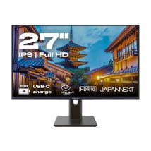 JAPANNEXT JN-IPS270WQHD75F-C65W-HSP-W - Schermo 27 pollici 2560x1440 WQHD 75Hz - IPS - 400 cd/m² - HDMI - DP - USB-C carica 65W - bianco - Nuovo