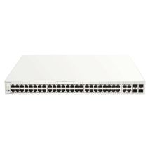D-Link DBS-2000-52MP commutateur réseau Géré L2 Gigabit Ethernet (10/100/1000) Connexion Ethernet, supportant l'alimentation via ce port (PoE) Gris
