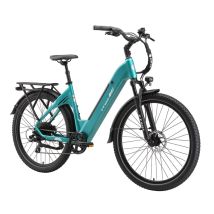 TTGO C5 E-Bike da città, batteria rimovibile da 648 Wh, pneumatici CST da 27,5 - Verde - Nuovo