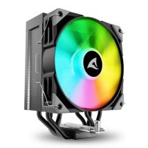 Refrigeración Aire Sharkoon Socket LGA1851 120mm A40 RGB Ventilador 4 Heatpipes RGB
