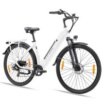 Vélo électrique TTGO HZ-28ST pour adulte 28 Step-thru Commuter City Ebike Moteur 250W Batterie 36V 20Ah