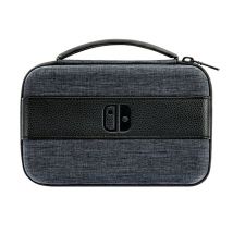 PDP Play & Charge Bag Gris y Negro para Nintendo Switch - Logo Nintendo - Nuevo