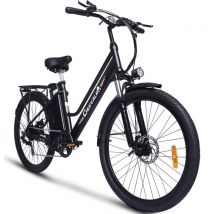 Vélo électrique de ville Cheevalry C26 26 pouces 250 W 36 V 15 Ah