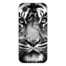 Coque en silicone - Compatible pour Apple iPhone 17 Air - design tigre blanc et noir