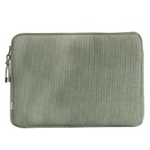 Selencia Pochette ordinateur Corduroy 13-14 pouces - Pistache Cream