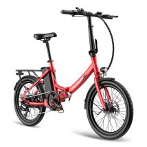 Bicicleta eléctrica urbana plegable FAFREES F20Light, batería extraíble de 36 V y 20 Ah, motor de 250 W - roja - Nuevo