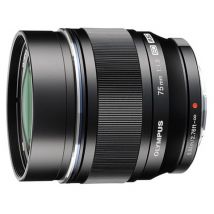 Objetivo Híbrido Olympus M.ZUIKO Digital ED 75mm f 1.8 MSC Negro - Nuevo