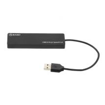 Concentrador USB Tellur Basic, 4 puertos, USB 2.0, negro - Nuevo