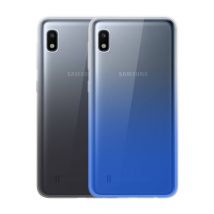 Pack de 2 Coques pour Samsung Galaxy A10 A105 Semi-rigides Colorblock Bleu
