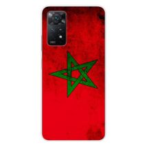 Coque en silicone - Compatible Xiaomi Redmi Note 11 Pro Plus 5G - design drapeau maroc