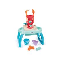 Tavolo da gioco sabbia e acqua ECOIFFIER Spiaggia 4603 3 scomparti 9 accessori Multicolore - Nuovo