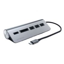 Satechi Hub USB 5Gbps con Lectores de Tarjeta SD/Micro SD Gris oscuro - Nuevo