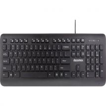 Dacomex K500-UC Teclado USB-C delgado (negro) - Nuevo