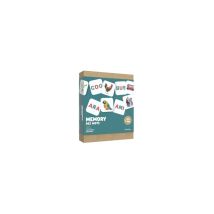 Jeu de mémoire éducatif Les Arènes Memory des mots de Céline Alvarez Les lectures naturelles 40 cartes 20 paires Vert d'eau