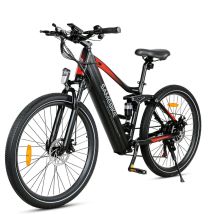 Samebike XD26-II Vélo électrique pour adultes 750W 26 pouces Vélo de montagne électrique à suspension complète, batterie 48V 14Ah