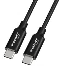 Tecno 24.218 câble USB 1 m USB C Noir